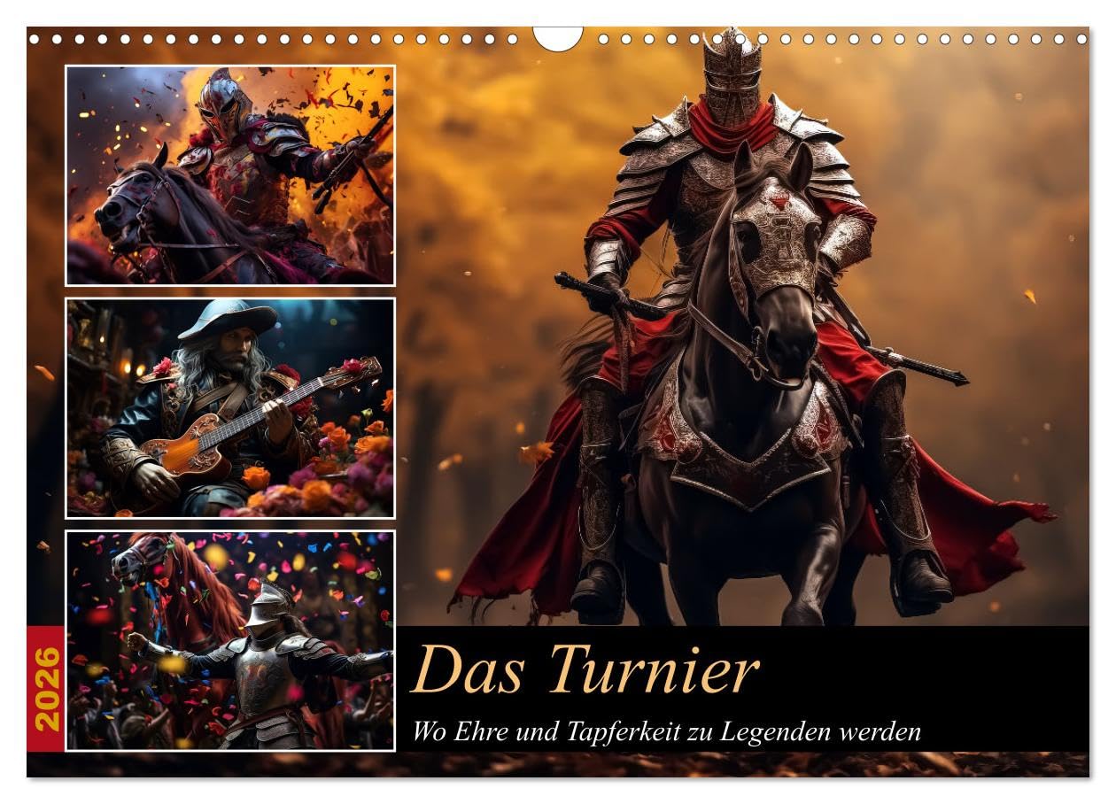 Das Turnier (Wandkalender 2026 DIN A3 quer), CALVENDO Monatskalender Contemporary literature