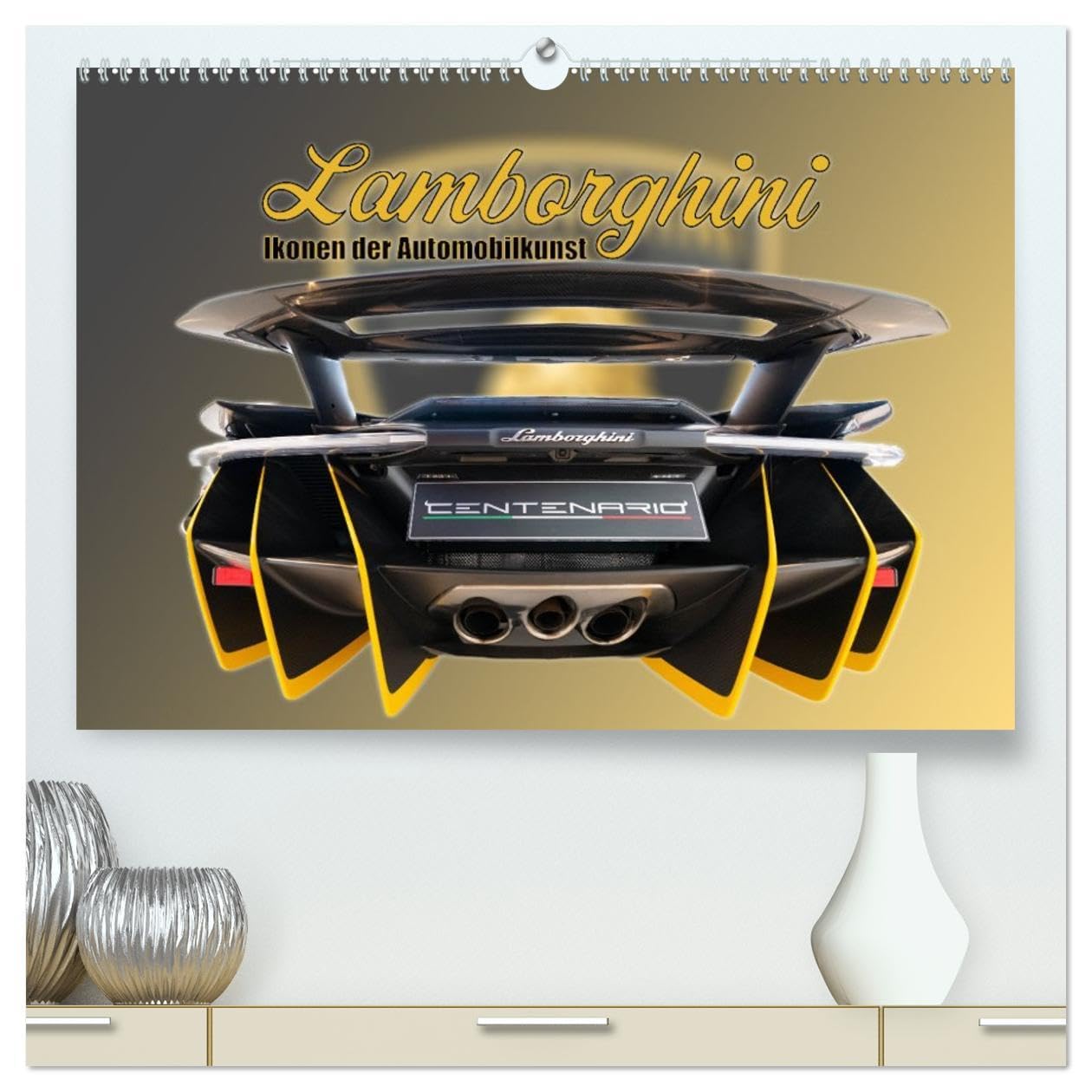 Ikonen der Automobilkunst (hochwertiger Premium Wandkalender 2026 DIN A2 quer), Kunstdruck in Hochglanz: Sechs Ikonen aus dem Hause Lamborghini (CALVENDO Technologie) Calendars