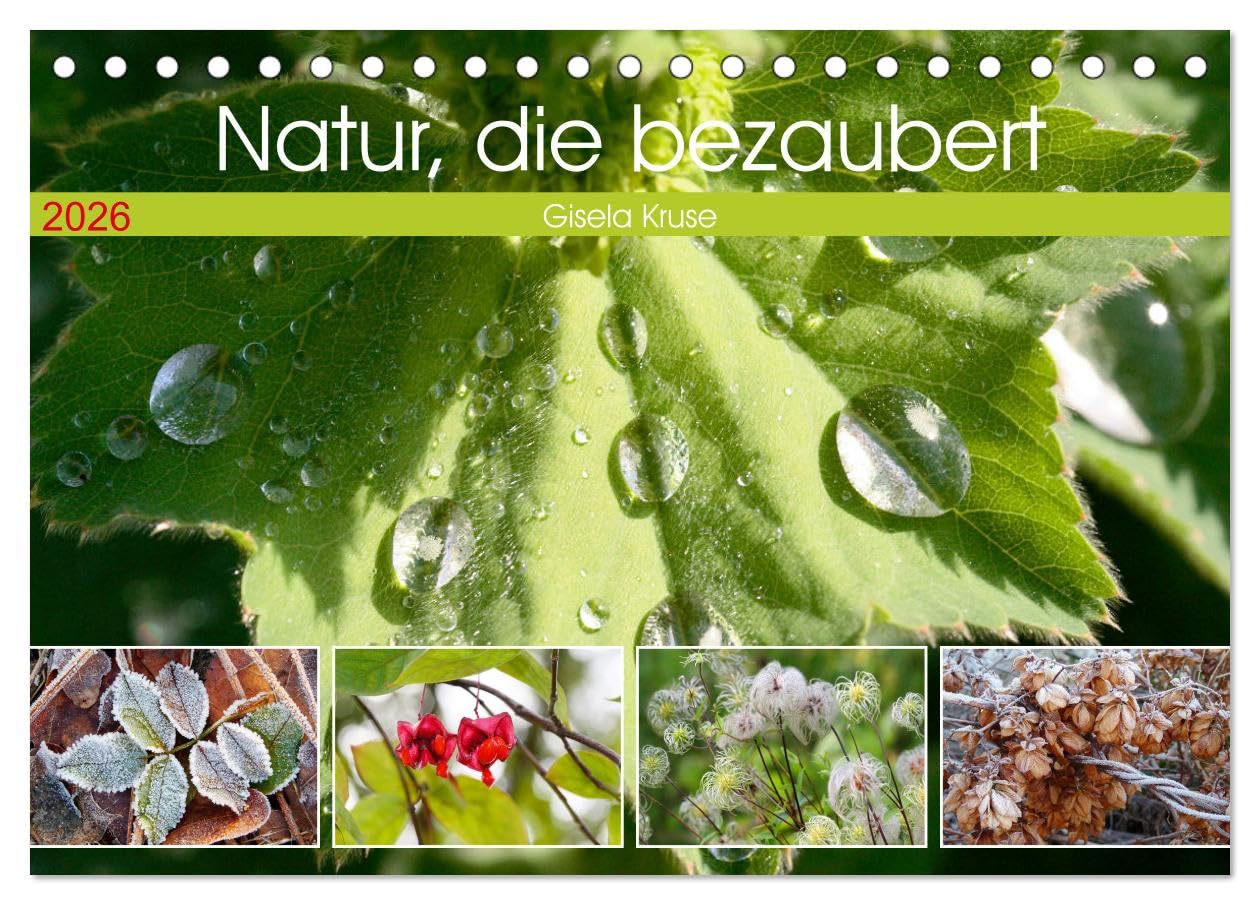 Natur, die bezaubert (Tischkalender 2026 DIN A5 quer), CALVENDO Monatskalender: Geschenke der Natur zu jeder Jahreszeit (CALVENDO Natur) Business & Technology