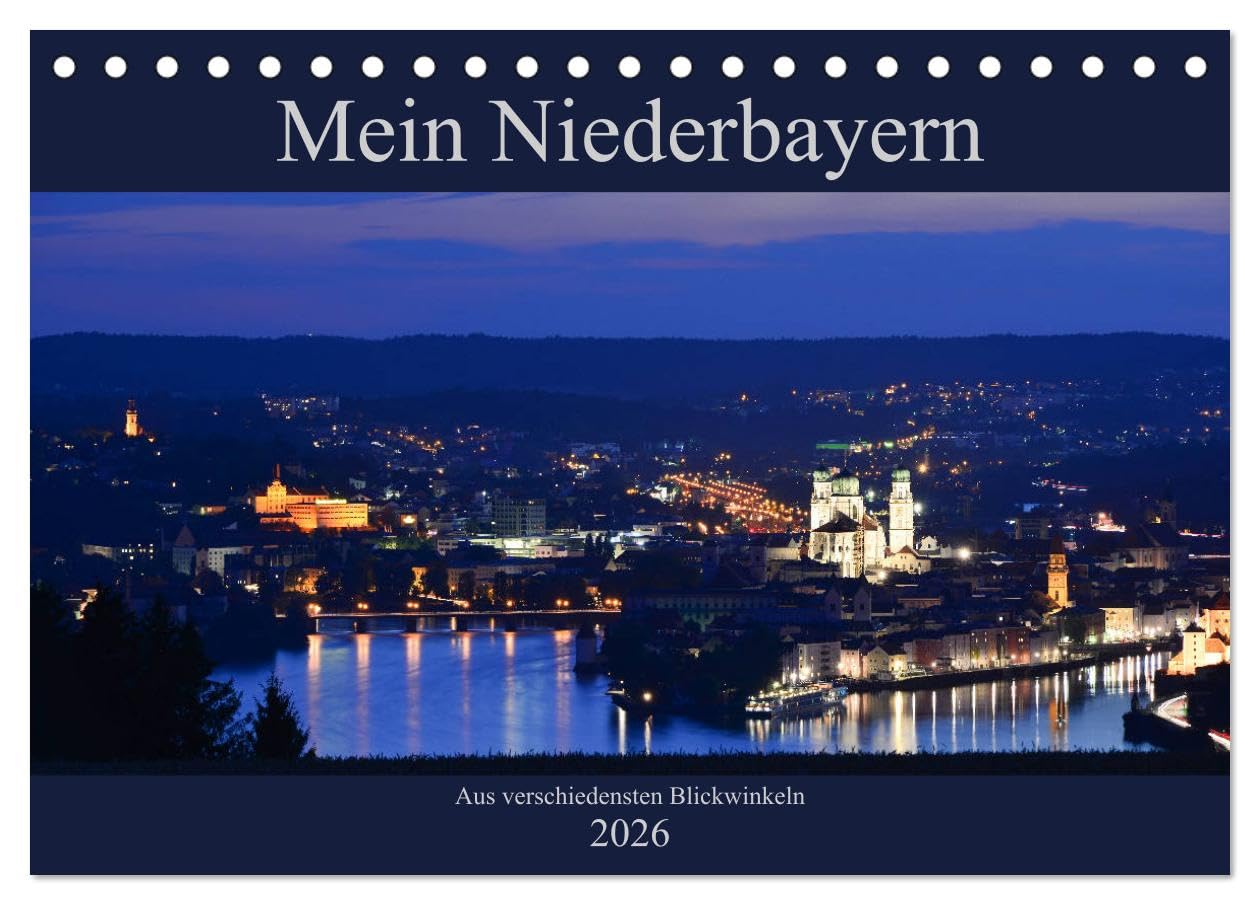 Mein Niederbayern (Tischkalender 2026 DIN A5 quer), CALVENDO Monatskalender Film, Art & Culture