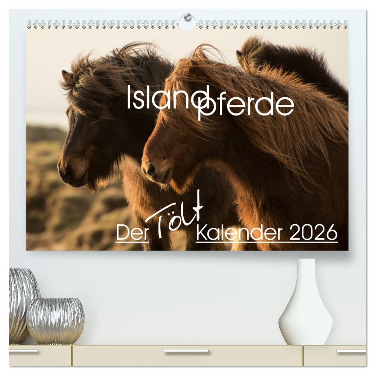Islandpferde - Der Tölt Kalender (hochwertiger Premium Wandkalender 2026 DIN A2 quer), Kunstdruck in Hochglanz Film, Art & Culture