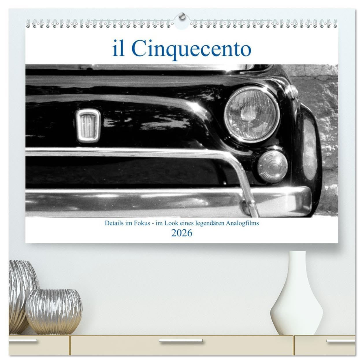 il Cinquecento - Details im Fokus - im Look eines legendären Analogfilms (hochwertiger Premium Wandkalender 2026 DIN A2 quer), Kunstdruck in ... mit Kodak Tri-X 400 (CALVENDO Mobilitaet) Books