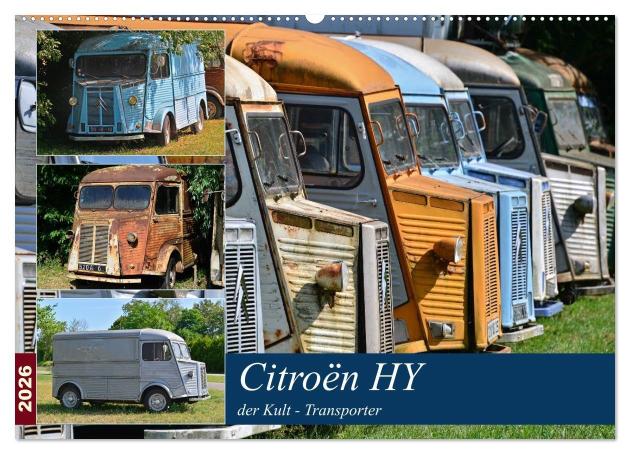 Citroën HY der Kult -Transporter (Wandkalender 2026 DIN A2 quer), CALVENDO Monatskalender: Ein Oldie zum knuddeln (CALVENDO Mobilitaet) Photography