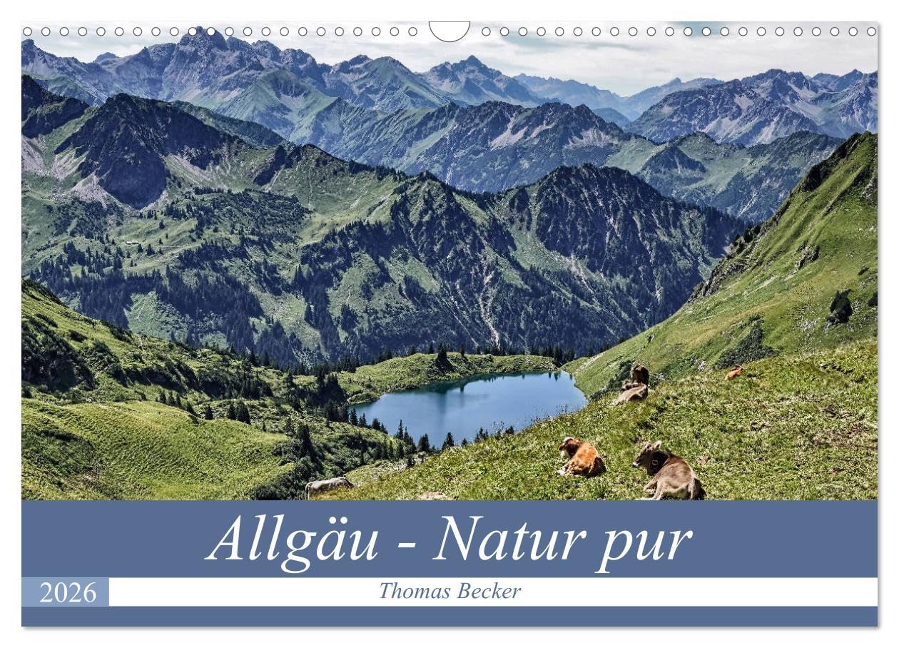 Allgäu - Natur pur (Wandkalender 2026 DIN A3 quer), CALVENDO Monatskalender Leisure, Home & Garden