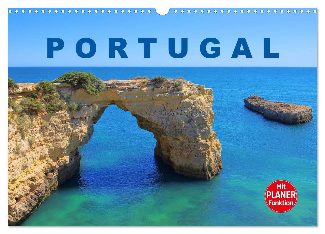 Portugal (Wandkalender 2026 DIN A3 quer), CALVENDO Monatskalender: Dieser Fotokalender führt Sie zu vielen Highlights in dem Land am Rande Europas. ... Bildern entführen. (CALVENDO Orte) Leisure, Home & Garden
