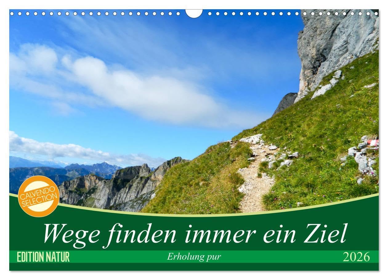 Wege finden immer ein Ziel (Wandkalender 2026 DIN A3 quer), CALVENDO Monatskalender: Traumhafte Wege auf fernen Inseln und durch heimische Gefilde ... durch die Jahreszeiten! (CALVENDO Natur) Living & Furnishing