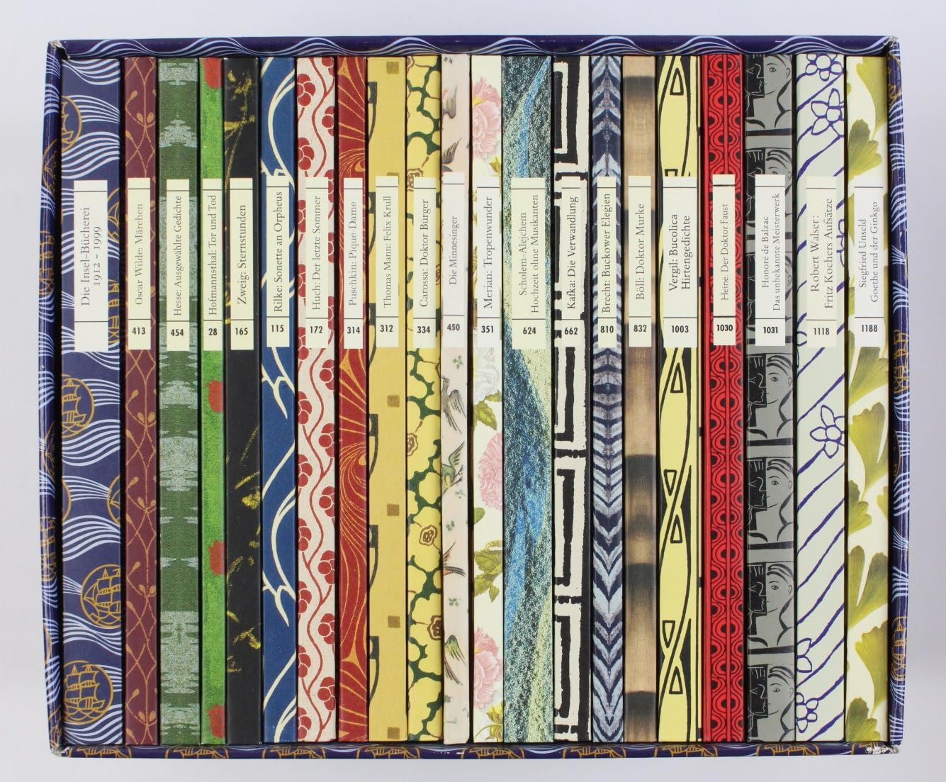 Insel-Bücherei: Jubiläums-Kassette. Zwanzig Bände und die Bibliographie der Insel-Bücherei 1912-1999 Books