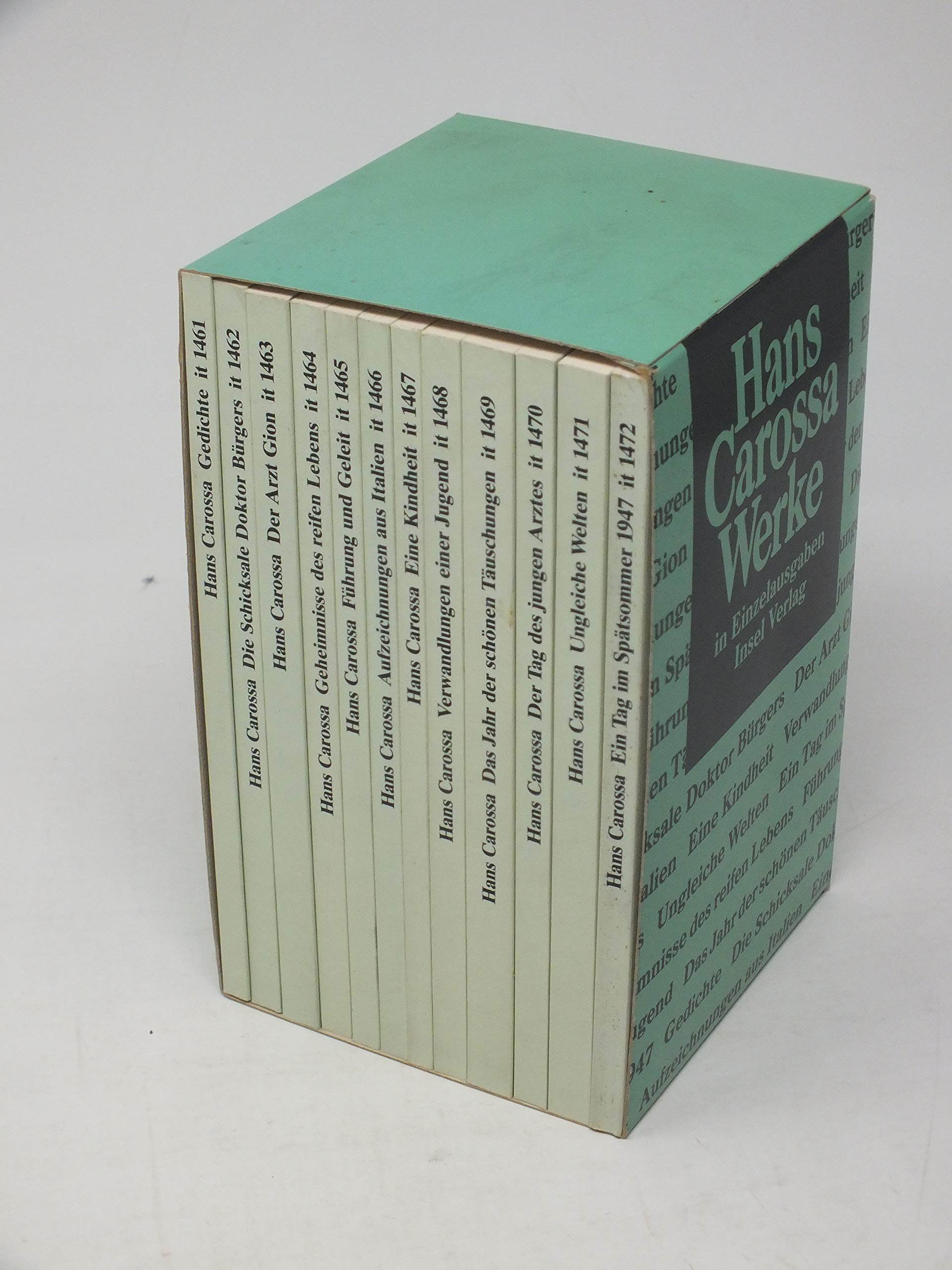 Werke in Einzelausgaben. Zwölf Bände in Kassette (insel taschenbuch) Fiction