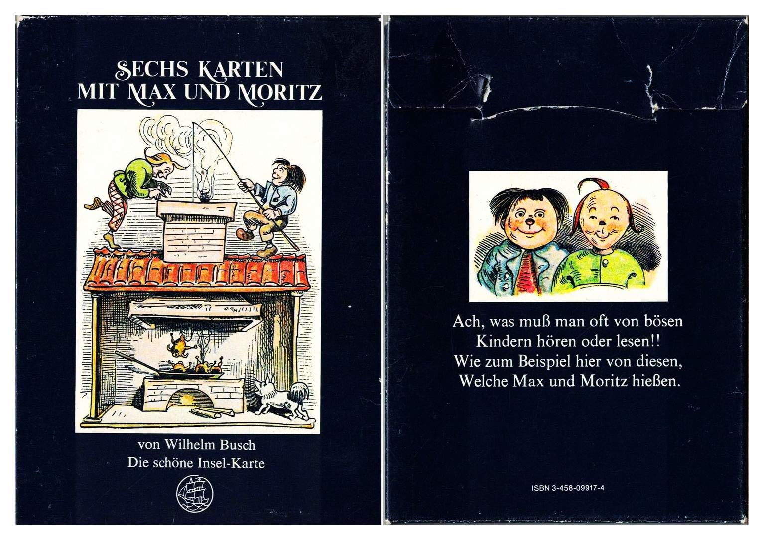 Product Image: Sechs Karten mit Max und Moritz