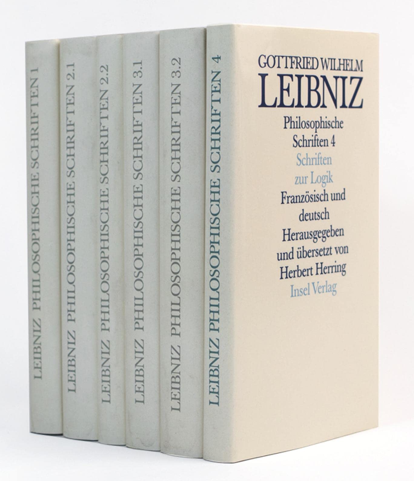 Philosophische Schriften. Französisch und deutsch. Vier in sechs Bänden: Kleine Schriften zur Metaphysik; Die Theodizee; Neue Abhandlungen über den ... Engelhardt, Hans H. Holz u. Herbert Herring Philosophy
