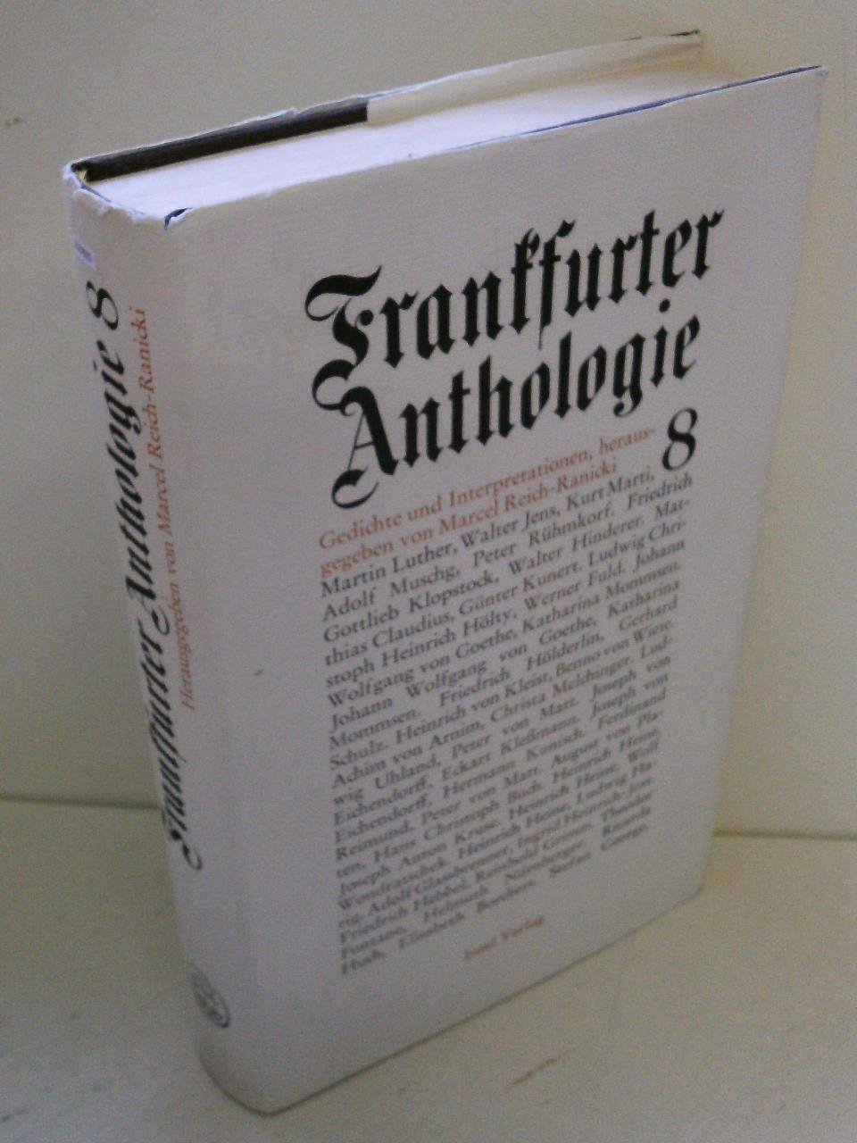 Frankfurter Anthologie. Gedichte und Interpretationen: Frankfurter Anthologie, Bd.8 Fiction