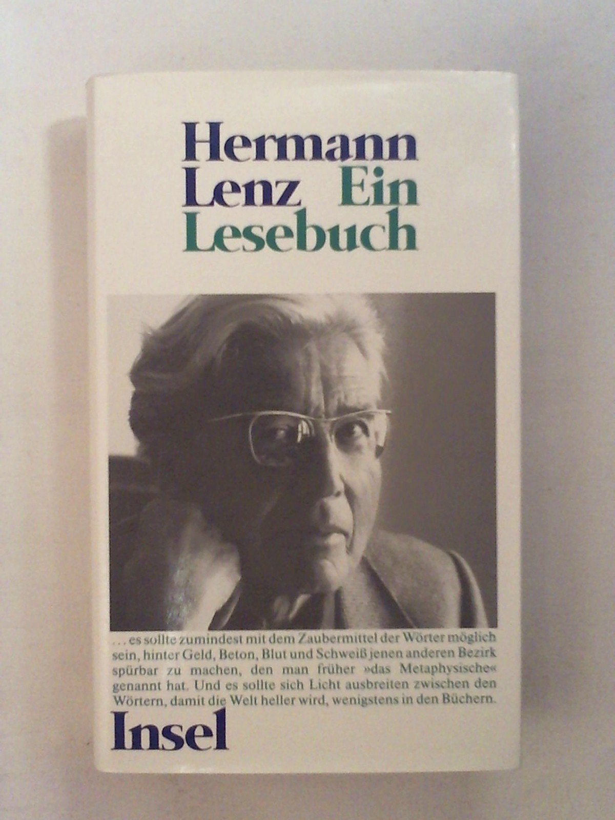 Hermann Lenz. Ein Lesebuch Contemporary literature Books