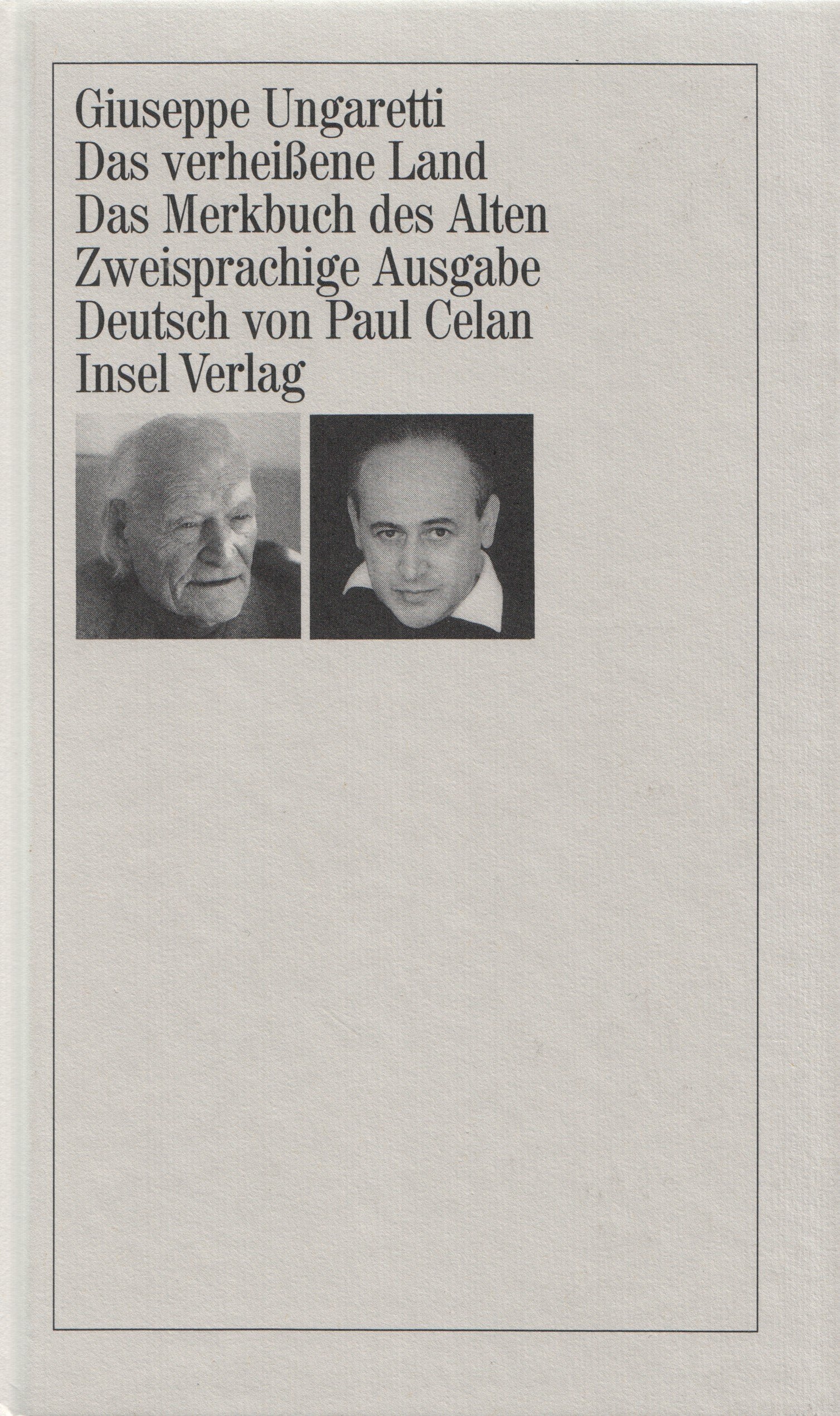 Das verheßene Land / Das Merkbuch des Alten: Deutsch von Paul Celan Fiction
