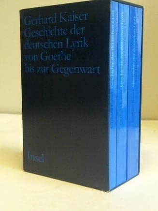 Geschichte der deutschen Lyrik von Goethe bis zur Gegenwart: Ein Grundriss in Interpretationen. Band I: Von Goethe bis Heine. Band II: Von Heine bis zur Gegenwart Books