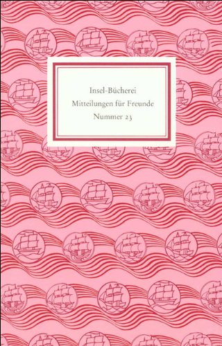 Insel-Bücherei. Mitteilungen für Freunde: Nummer 23 Law