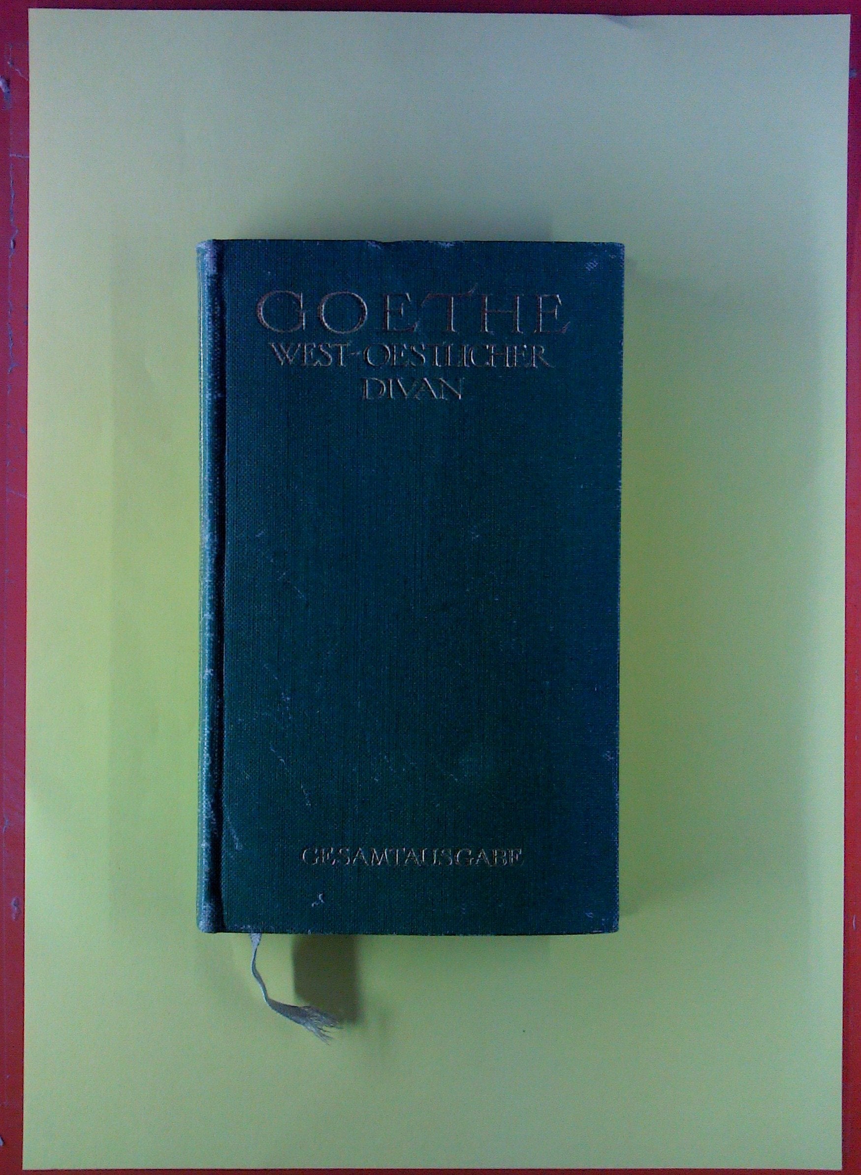 West-östlicher Divan Poetry