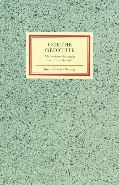 Goethe Gedichte. Mit Steinzeichnungen von Ernst Barlach Poetry