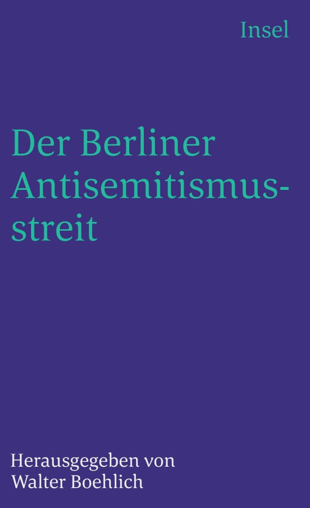 Der Berliner Antisemitismusstreit Social Sciences Books