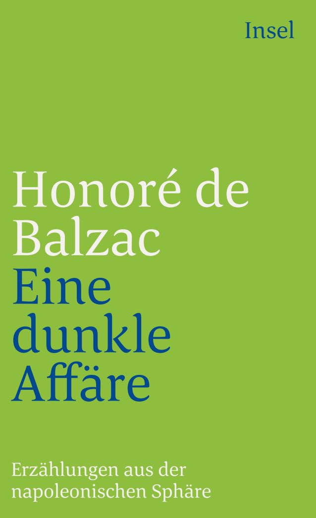 Eine dunkle Affaire. Erzählungen aus der napoleonischen Sphäre Essays & Short Stories