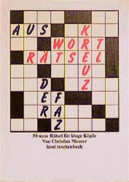 Kreuzworträtsel: 50 neue Rätsel für kluge Köpfe (insel taschenbuch) Fiction Books