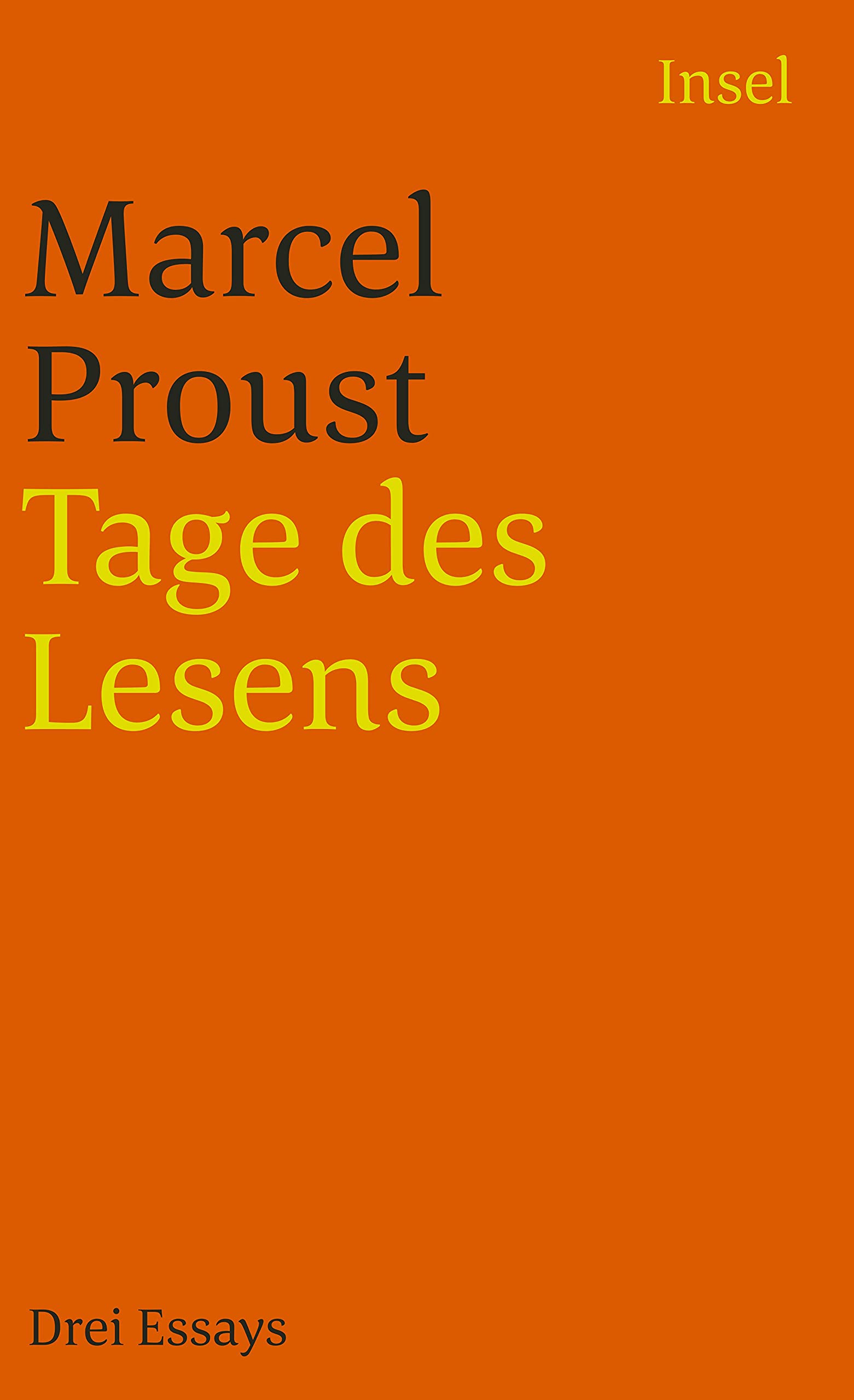 Tage des Lesens: Drei Essays (insel taschenbuch) Essays & Short Stories