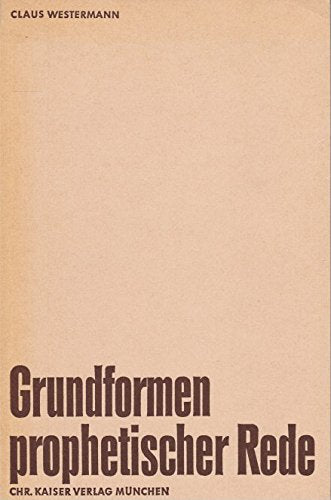 Grundformen prophetischer Rede. Books