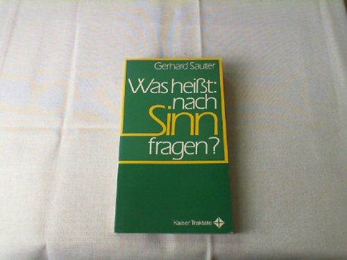 Was heißt: nach Sinn fragen. Eine theologisch-philosophische Orientierung Philosophy