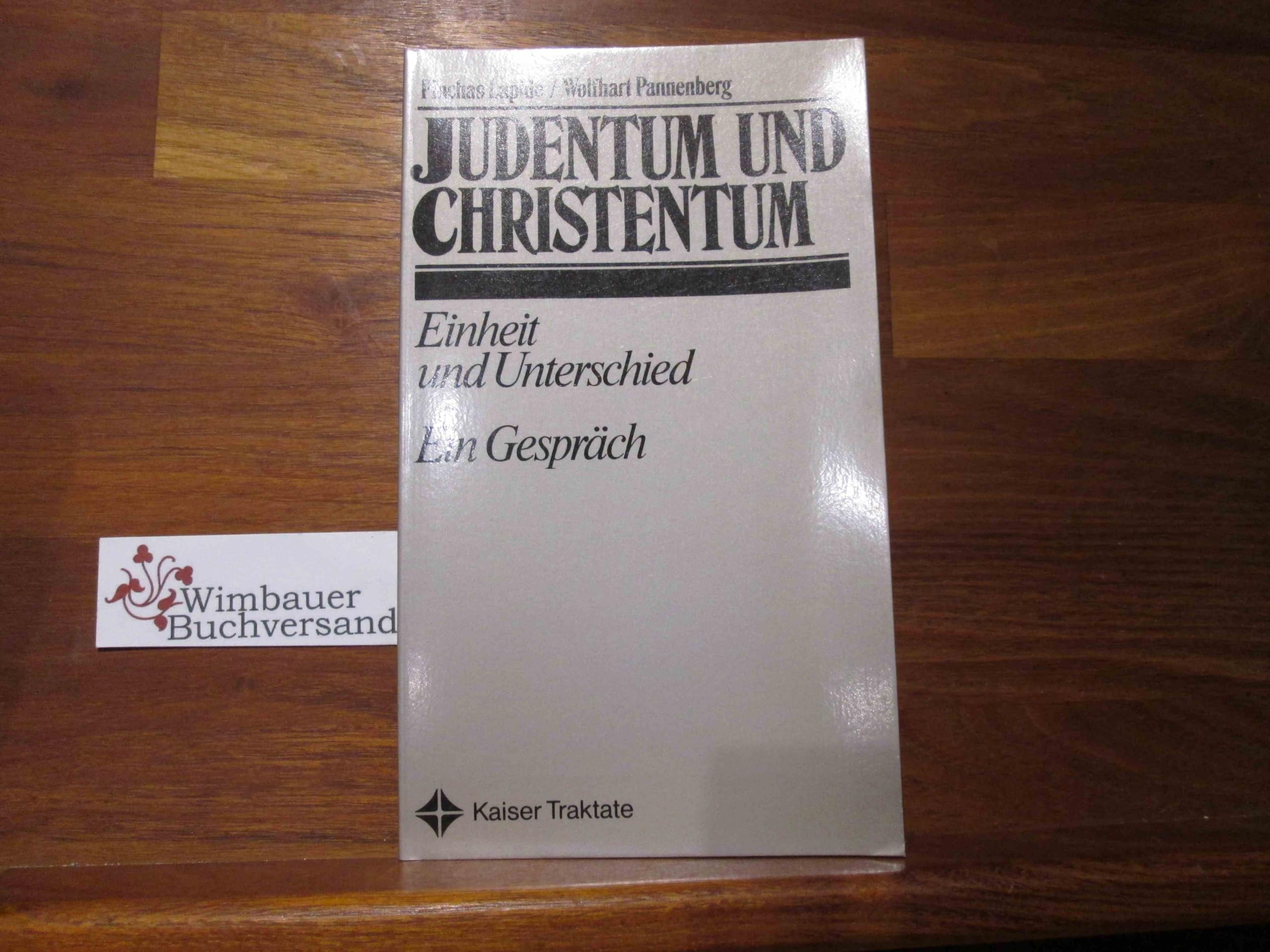 Judentum und Christentum. Einheit und Unterschied. Ein Gespräch book
