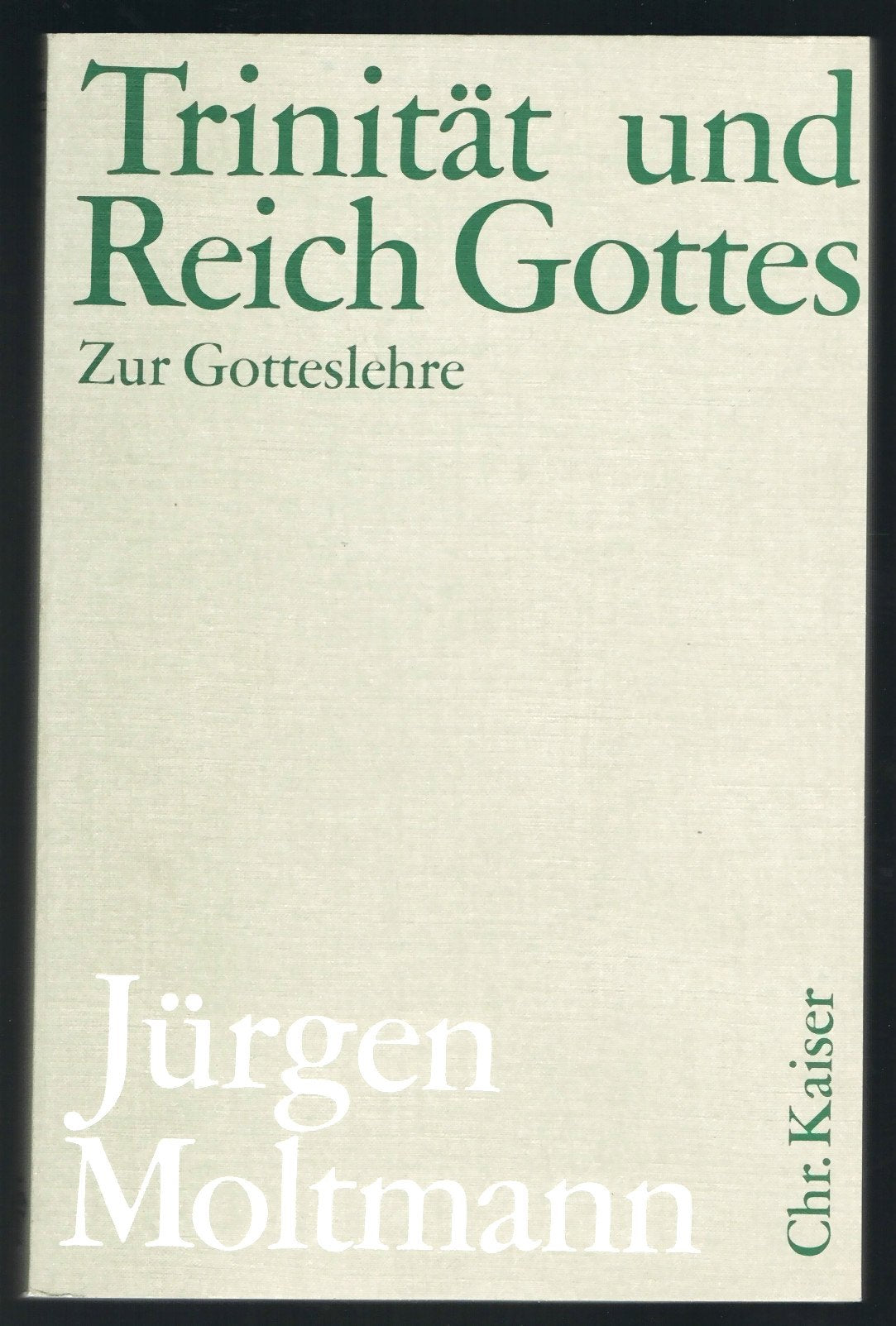 Trinität und Reich Gottes. Zur Gotteslehre Politics & Society