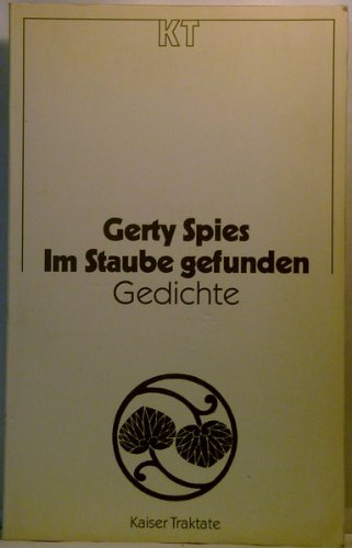 Im Staube gefunden. Gedichte Books