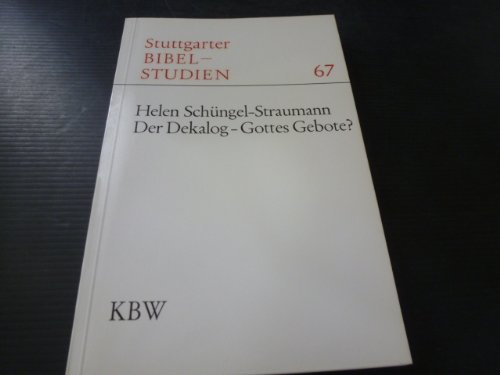 Product Image: Der Dekalog - Gottes Gebote?