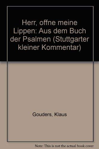 Herr, öffne meine Lippen Books