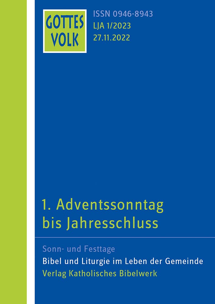 Gottes Volk LJ A1/2023: 1. Adventssonntag bis Jahresschluss Religion & Esotericism