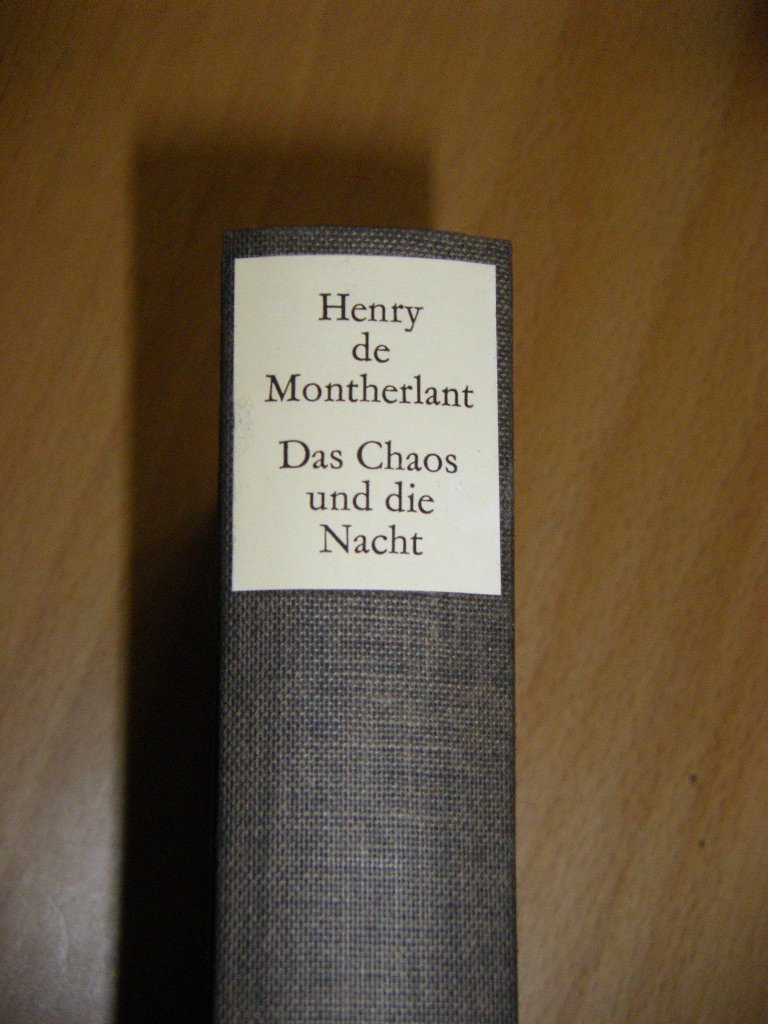 Das Chaos und die Nacht. Roman Books