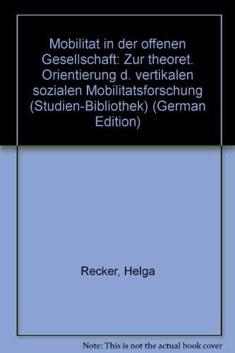 Mobilität in der offenen Gesellschaft (Ln) Books
