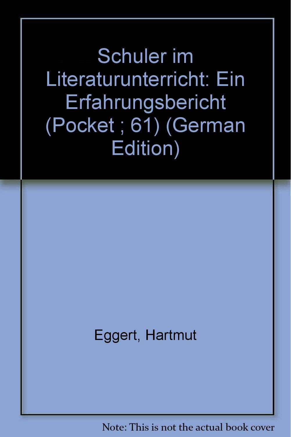 Schüler im Literaturunterricht - Ein Erfahrungsbericht book