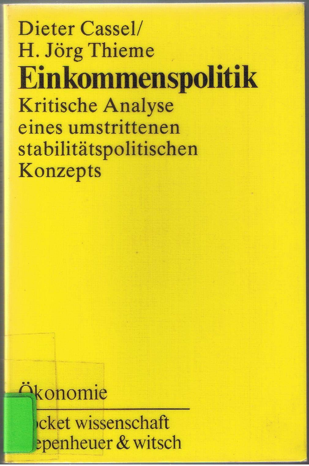 Einkommenspolitik Books