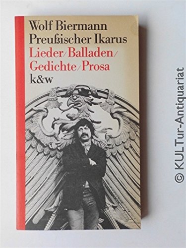 Product Image: Preussischer Ikarus: Lieder, Balladen, Gedichte, Prosa
