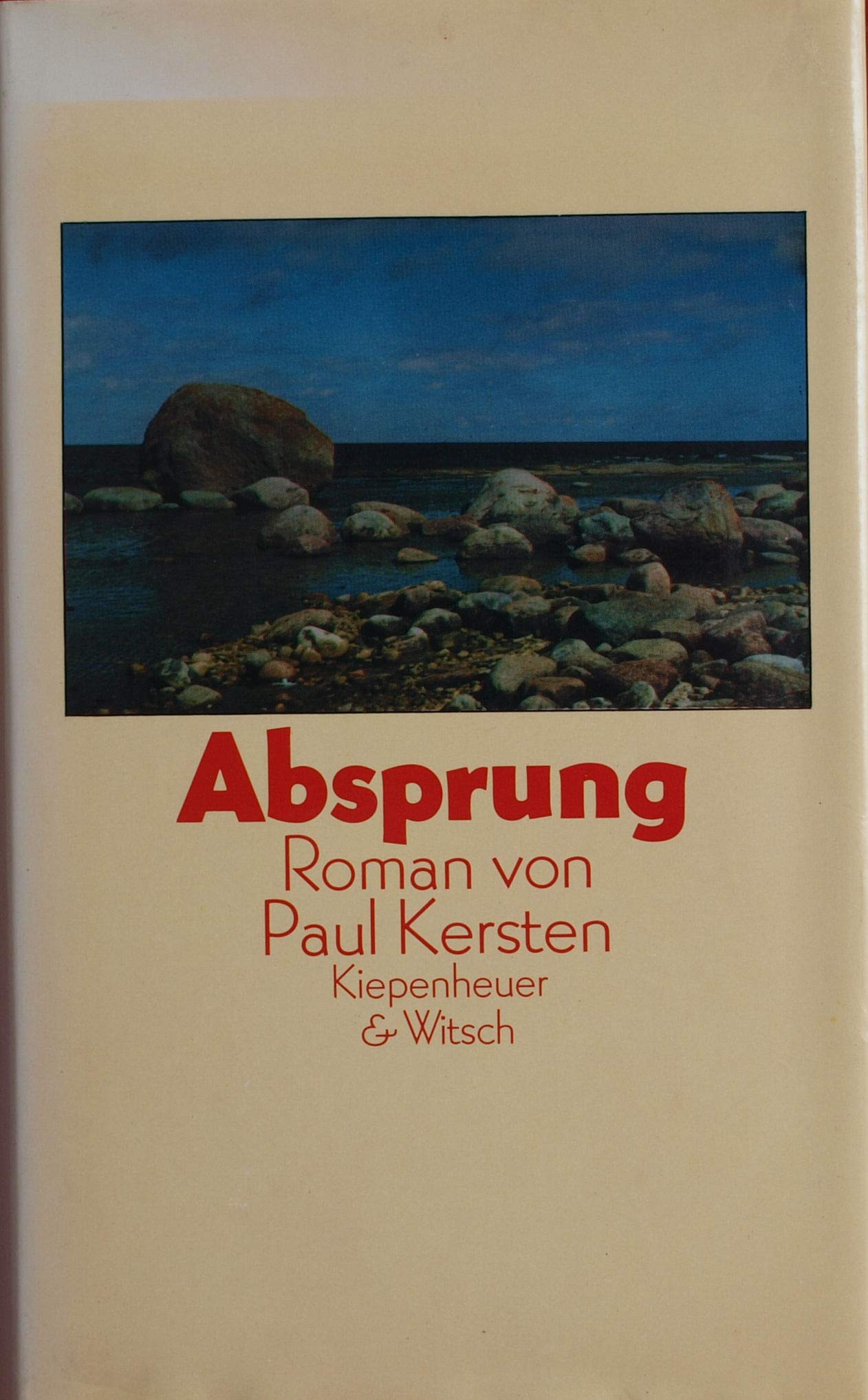 Absprung: Roman Contemporary literature