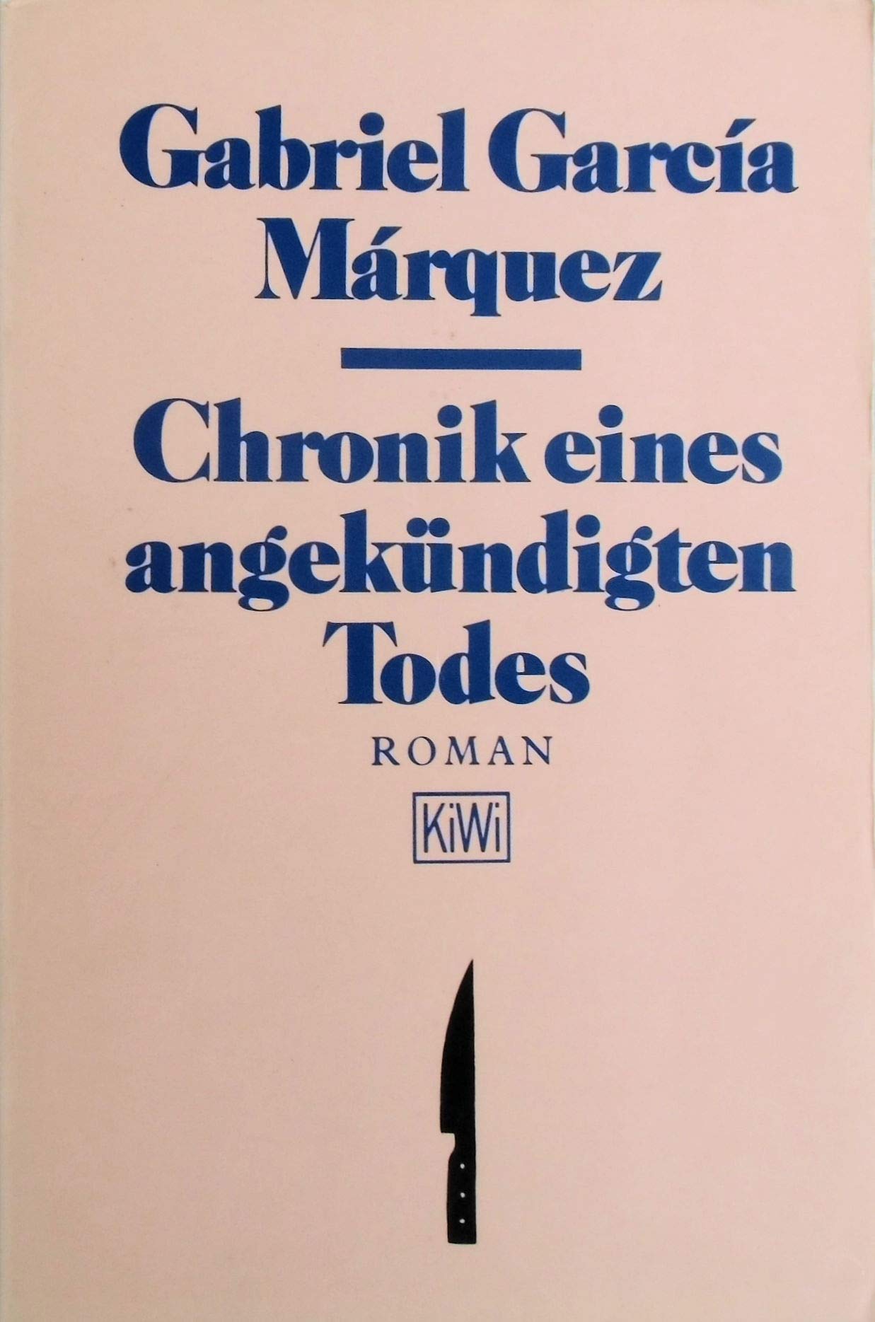 KiWi Taschenbücher, Nr.39, Chronik eines angekündigten Todes: Roman Contemporary literature