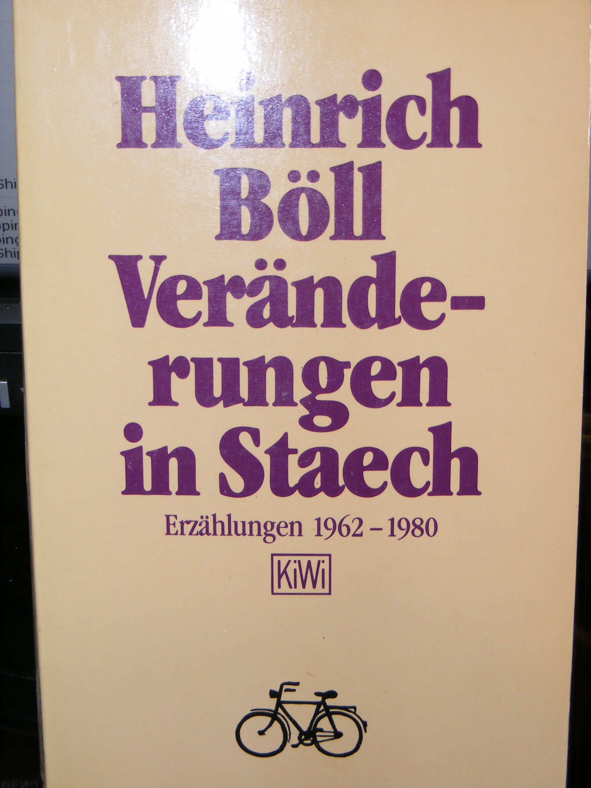 Veränderungen in Staech: Erzählungen 1962-1980 (KiWi) Books