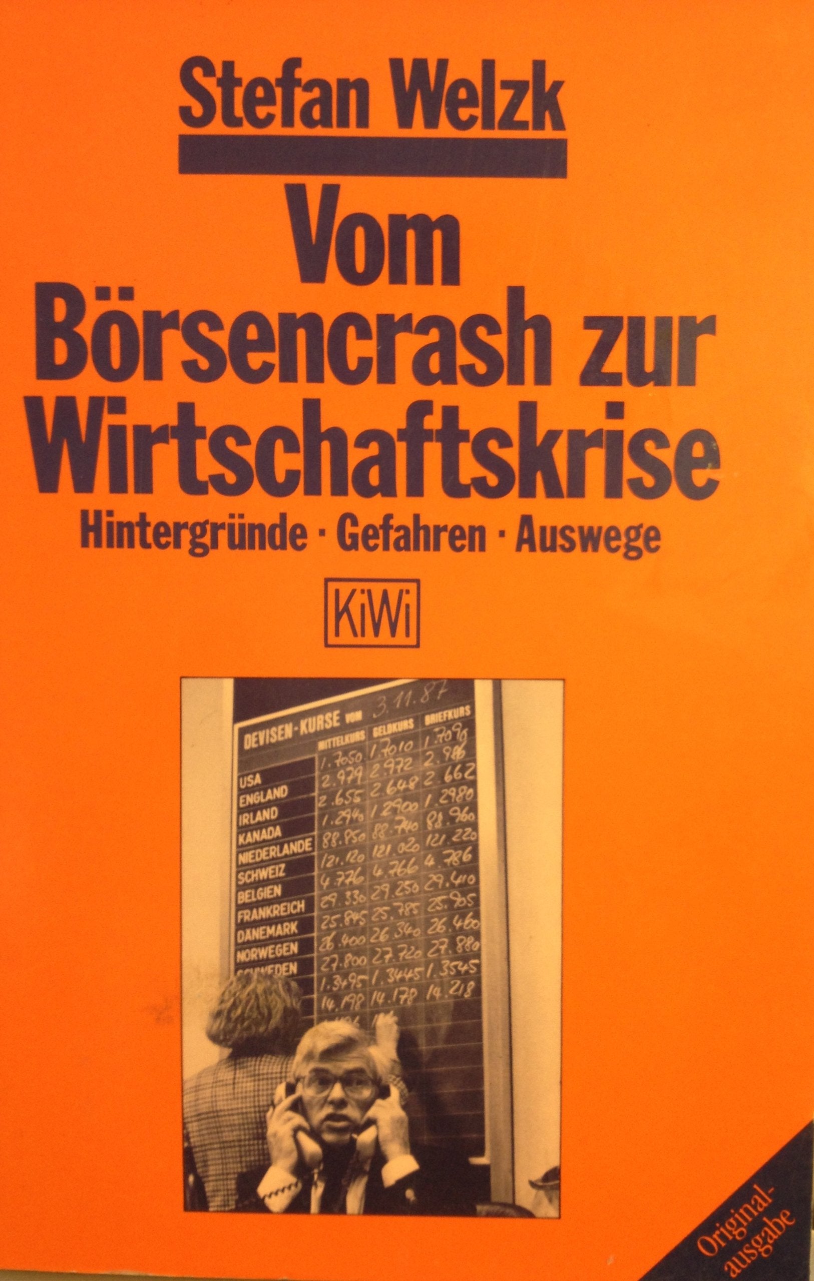 Vom Börsencrash zur Wirtschaftskrise: Hintergründe, Gefahren, Auswege (KiWi) Books