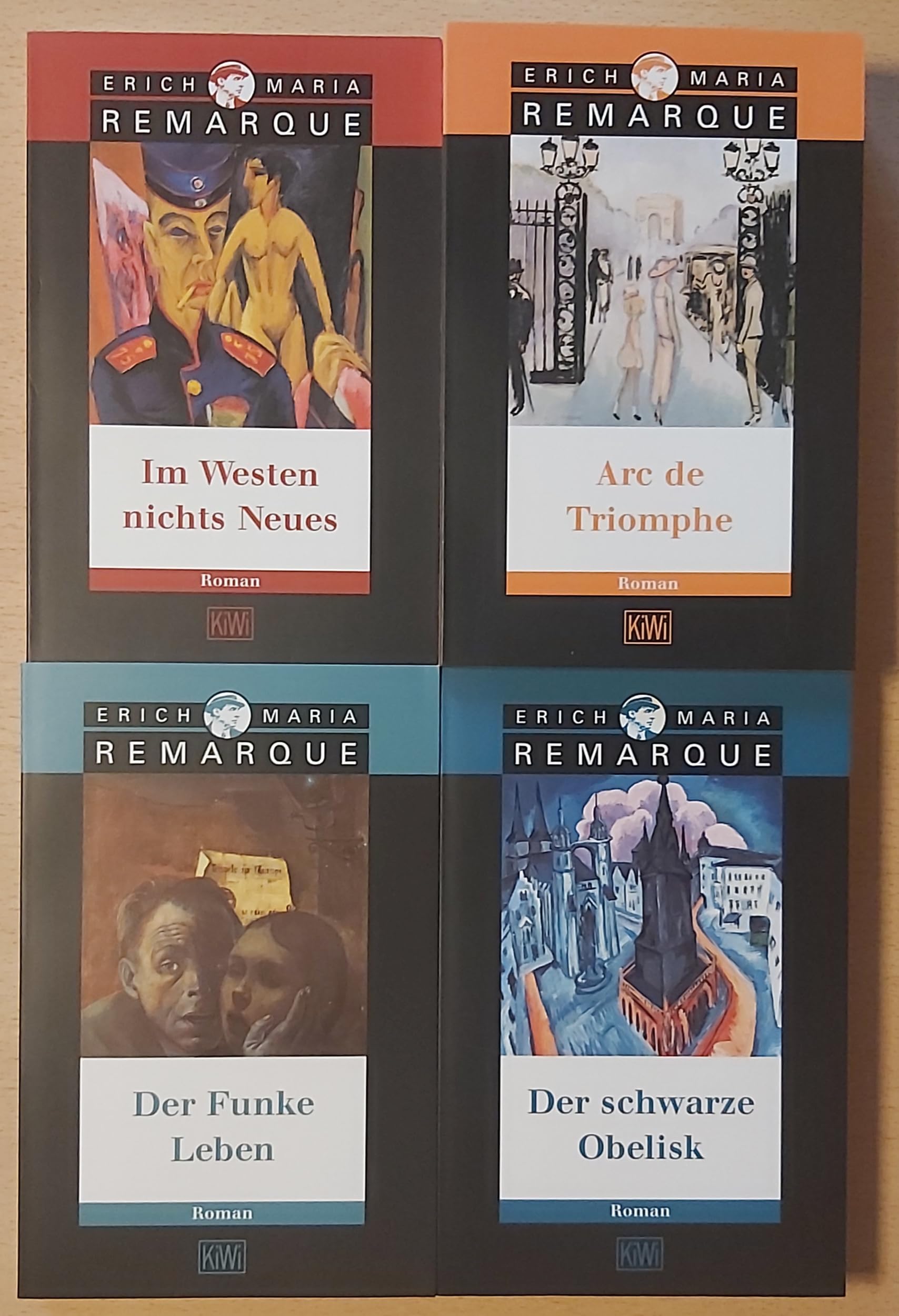 Die großen Romane (in 4 Bänden): Im Westen nichts Neues /Arc de Triomphe /Der schwarze Obelisk /Der Funke Leben Classics