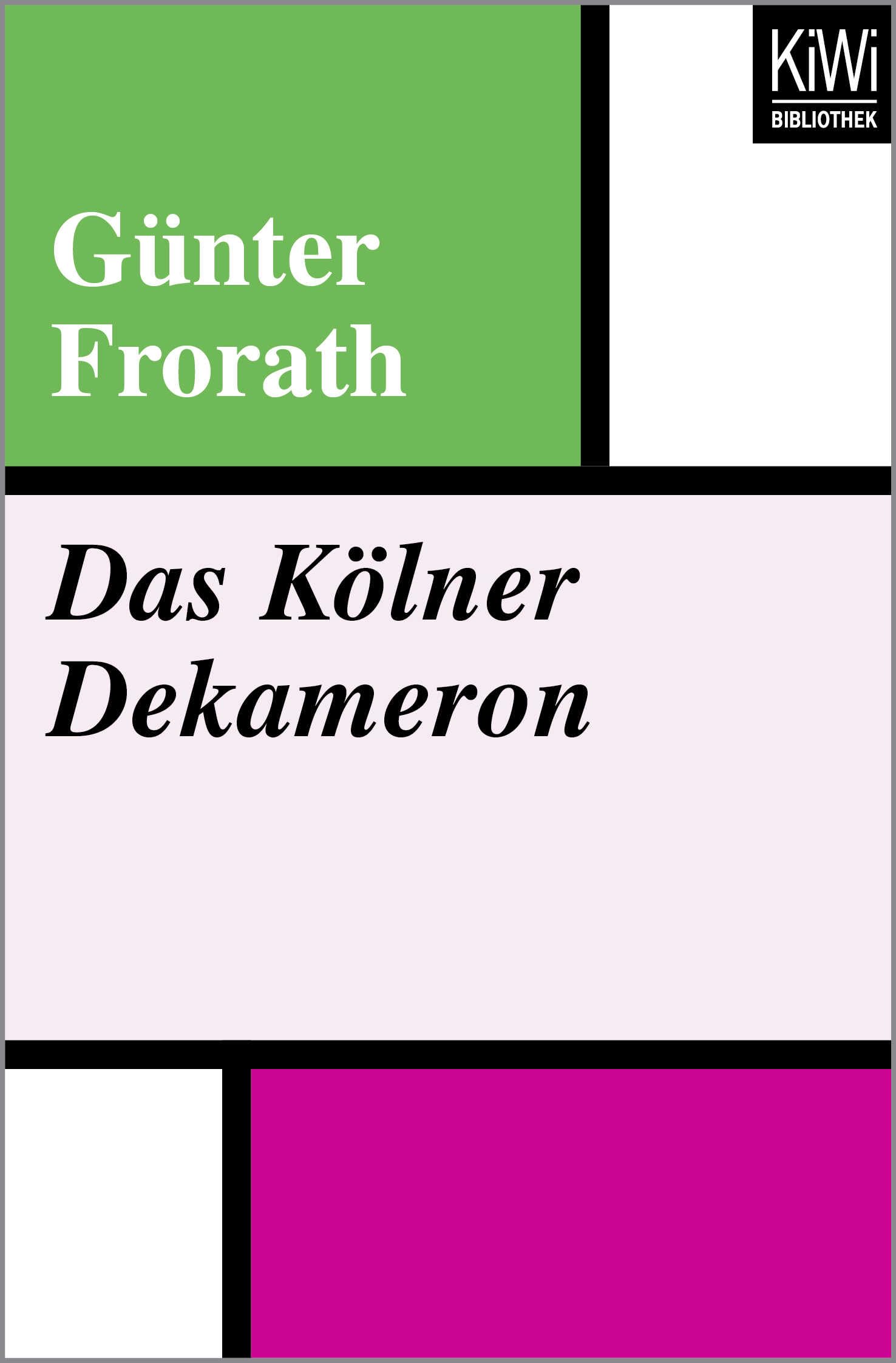 Das Kölner Dekameron Essays & Short Stories