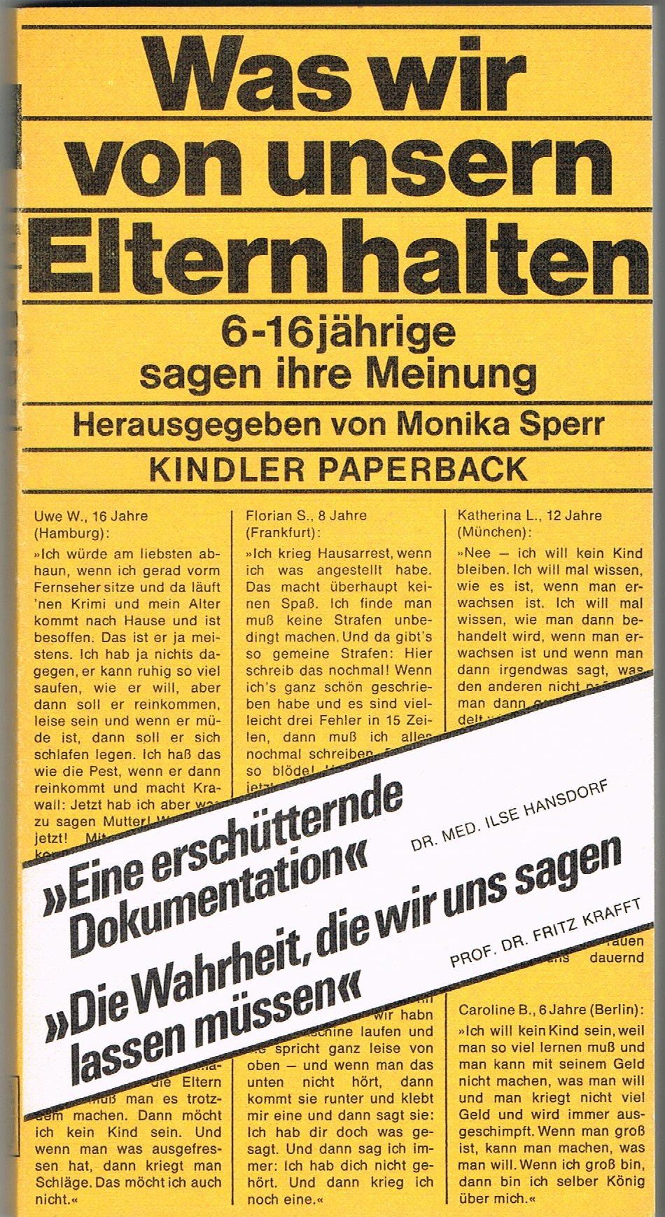 Was wir von unseren Eltern halten. Gespräche mit 6 bis 16 jährigen Books
