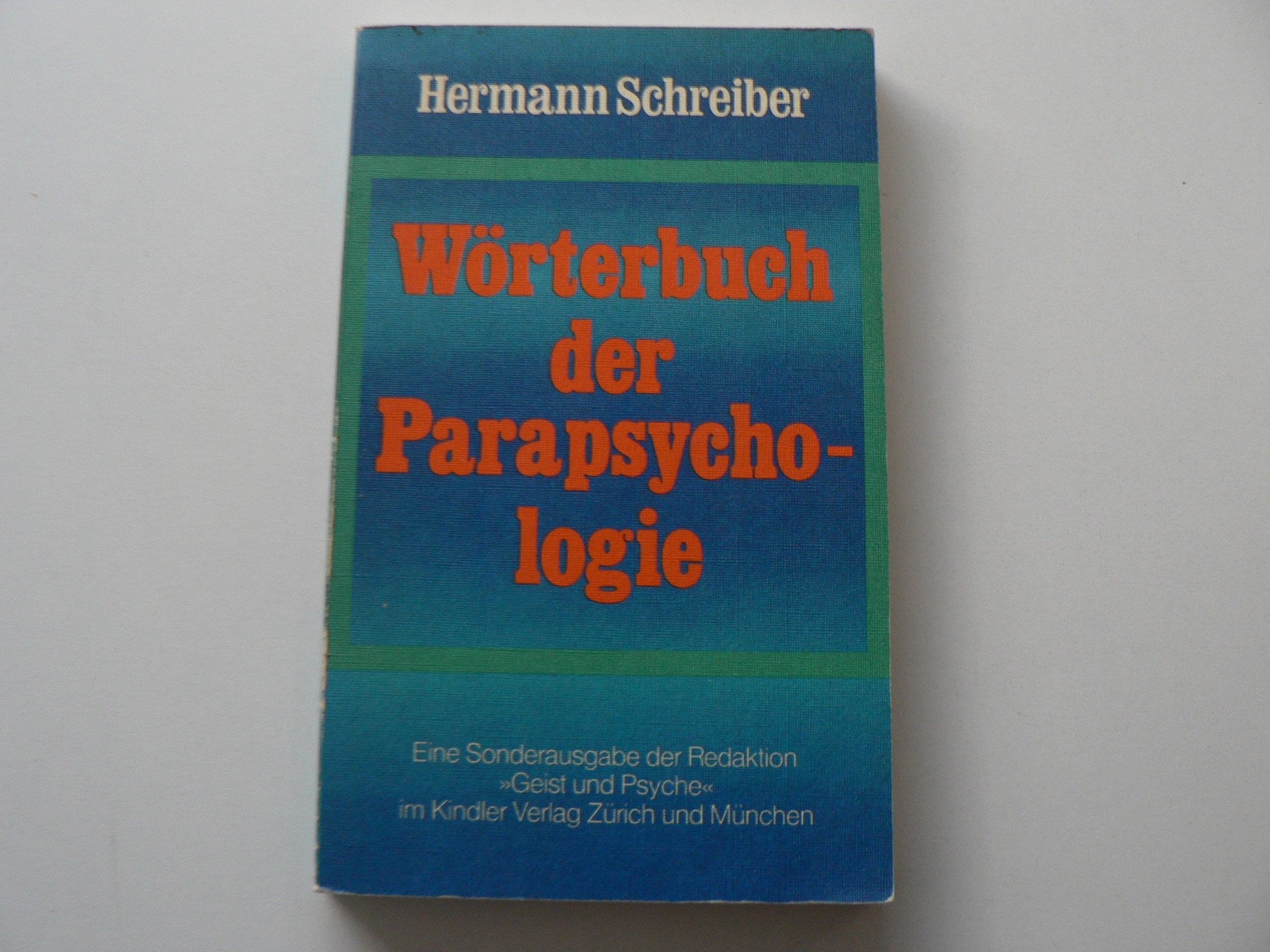 Wörterbuch der Parapsychologie Books