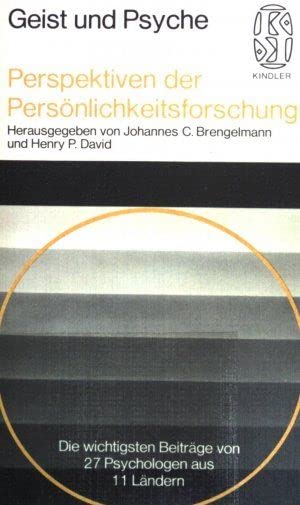 Perspektiven der Persönlichkeitsforschung. Books