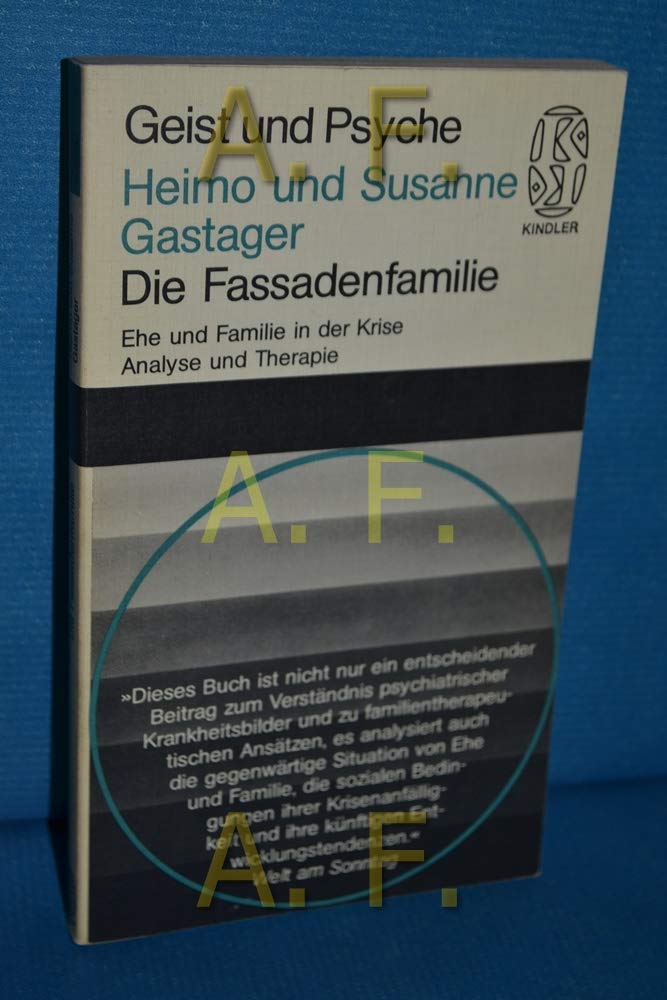 Die Fassadenfamilie : Ehe u. Familie in d. Krise , Analyse u. Therapie ( broschiert ) Books