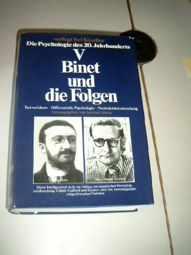 Binet und die Folgen: Testverfahren, Differentielle Psychologie, Persönlichkeitsforschung. Die Psychologie des 20. Jahrhunderts Bd. V Books