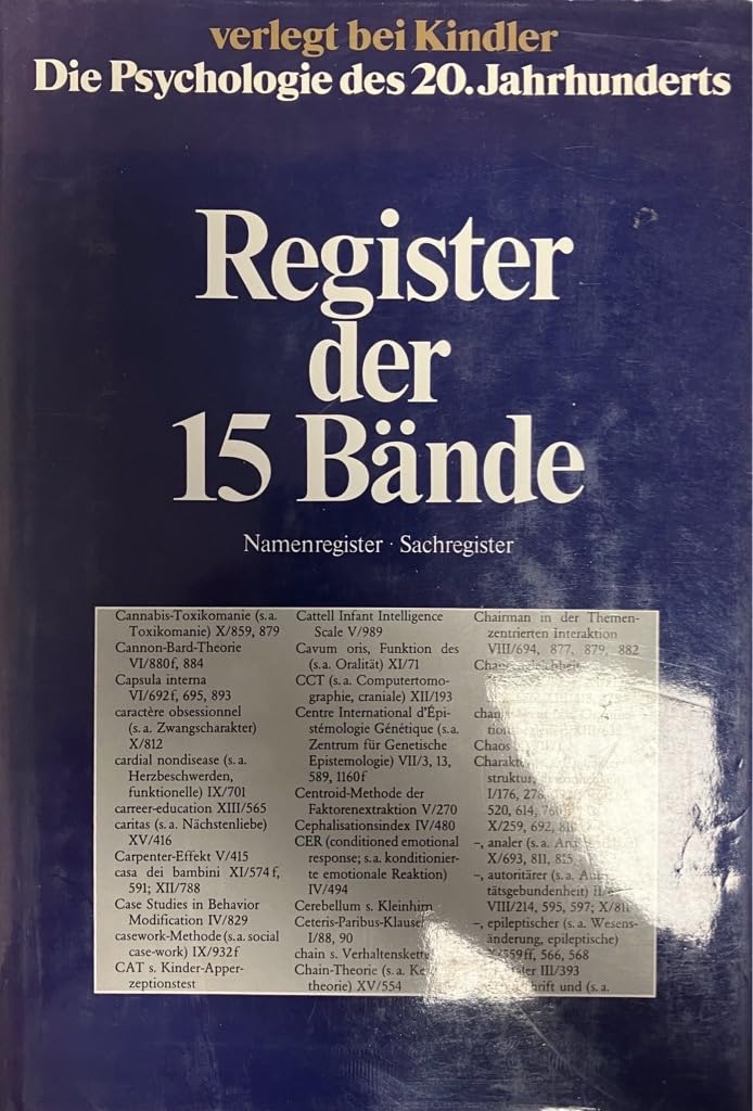 Psychologie des 20. Jahrhunderts, Bd. 1 - 15 Books
